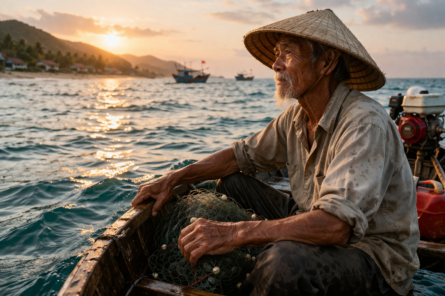 The fisherman and the reef