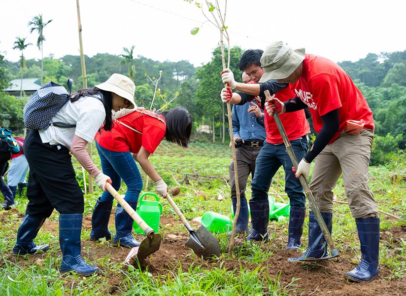 MUFG Green Day: Planting trees and promoting biodiversity in Ba Vi