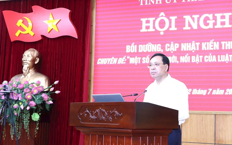 The Ministry of Natural Resources and Environment highlights key points of the 2024 Land Law in Thanh Hoa province