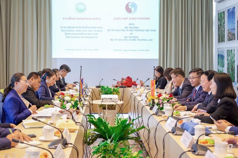 Vietnam, Laos enhance partnership on 7 strategic initiatives in natural resources and environment