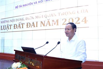 Ministry of Natural Resources and Environment disseminates key updates of the 2024 Land Law in Hai Phong City
