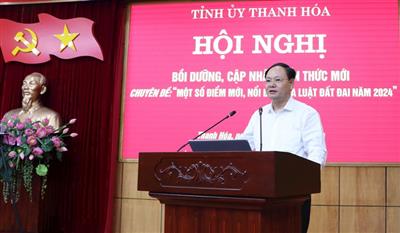 The Ministry of Natural Resources and Environment highlights key points of the 2024 Land Law in Thanh Hoa province