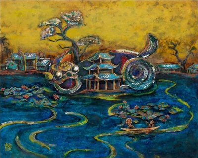 "Dau thieng" - An impressive lacquer painting exhibition by young artist Chu Nhat Quang